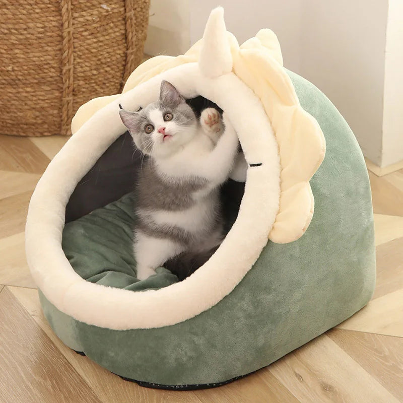 PetAura Cave Nest – Cozy Self-Warming Hideaway for Cats & Small Dogs
