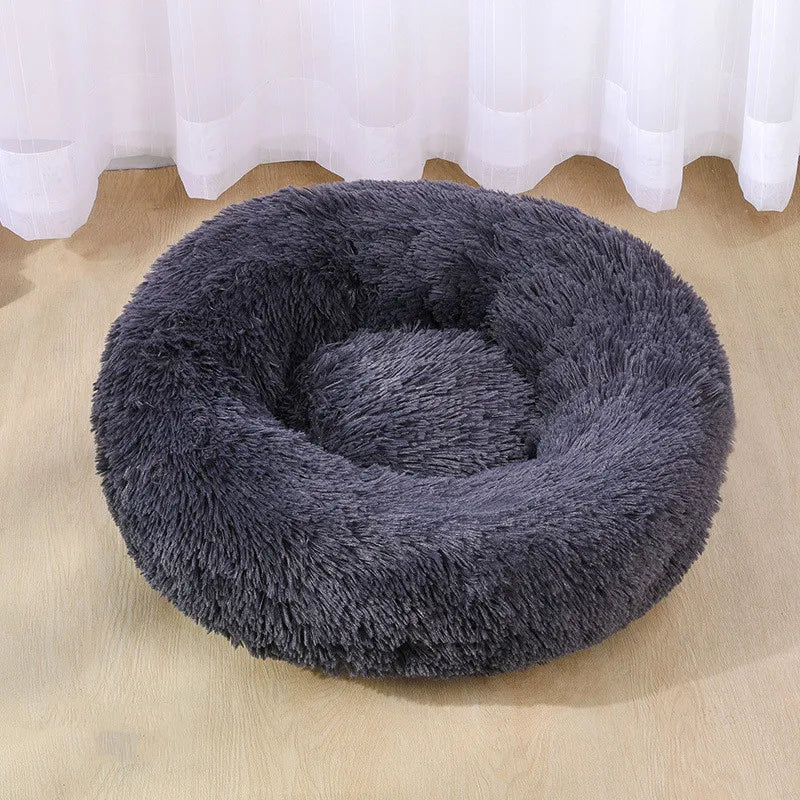 PetAura Donut Bed – Ultra-Soft Calming Bed for Dogs & Cats