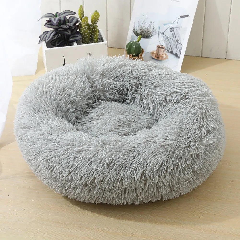 PetAura Donut Bed – Ultra-Soft Calming Bed for Dogs & Cats