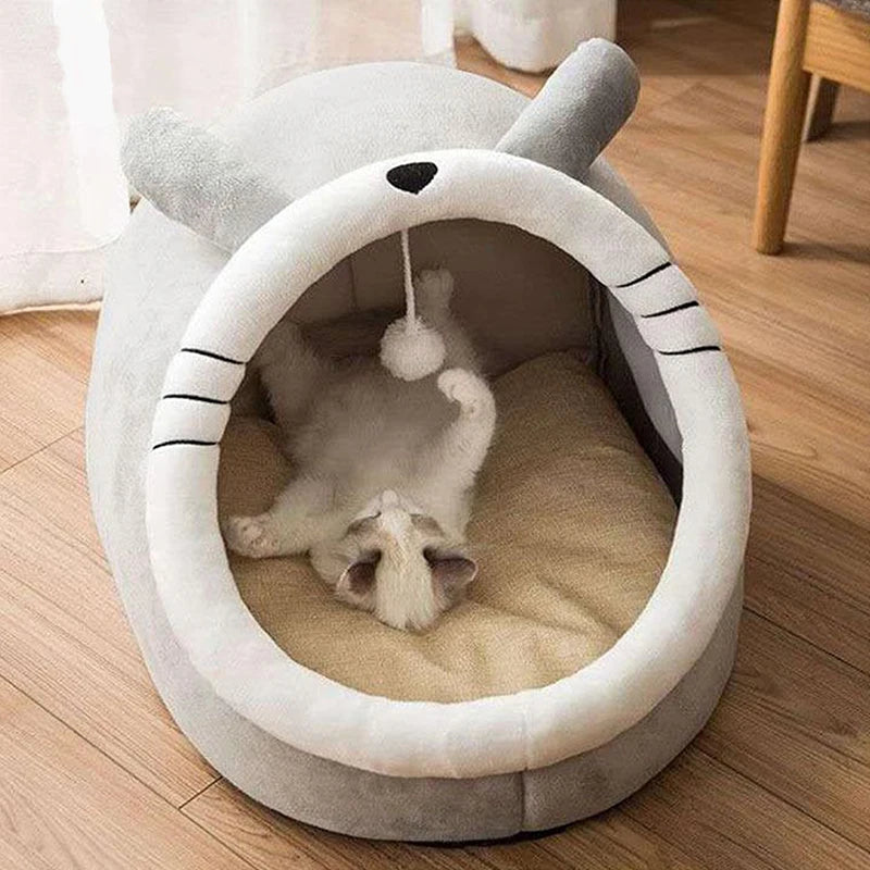 PetAura Cave Nest – Cozy Self-Warming Hideaway for Cats & Small Dogs